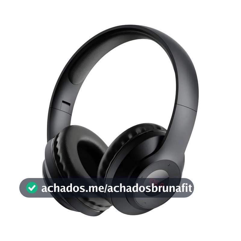 Portable Fm Radio Headphones With Led Display, Soft Ear Muff