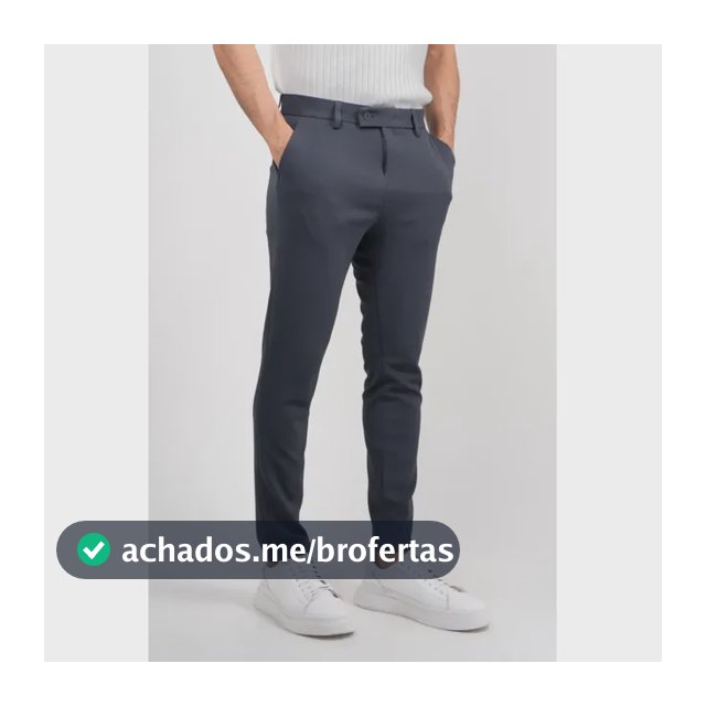 Calça Social Alfaiataria Masculina Malha Elastano Stretch