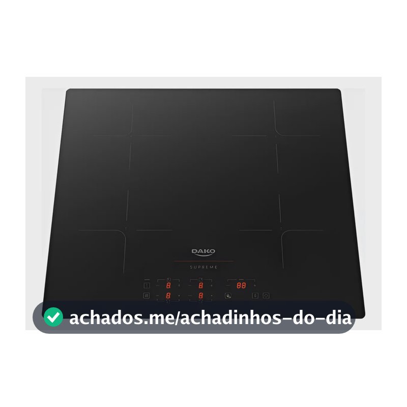Cooktop De Indução 4 Zonas Dako Supreme 7200w Preto 220v Preto 220v