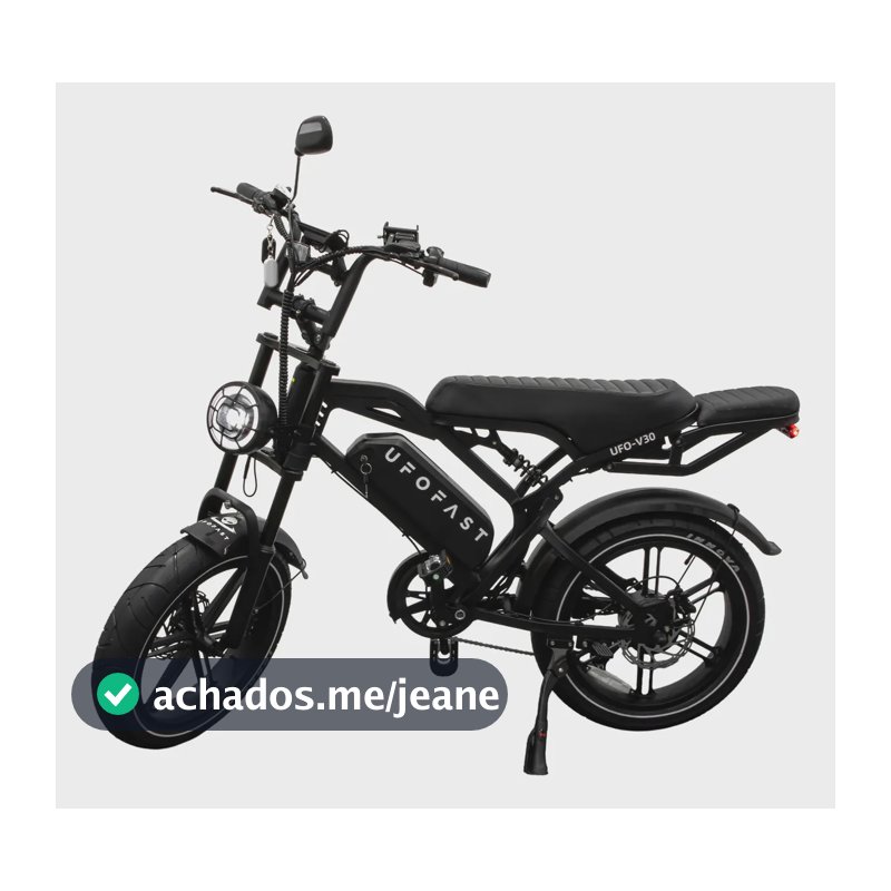 Bicicleta Eletrica V30 750w 32km Autopropelido Nfc Sem Cnh Preto 20x4