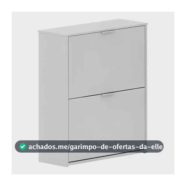 Sapateira Safira 2 Portas  Branco Branco
