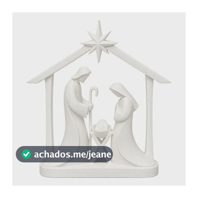 Presepio Minimalista Branco Impressão 3d Decoração Natal
