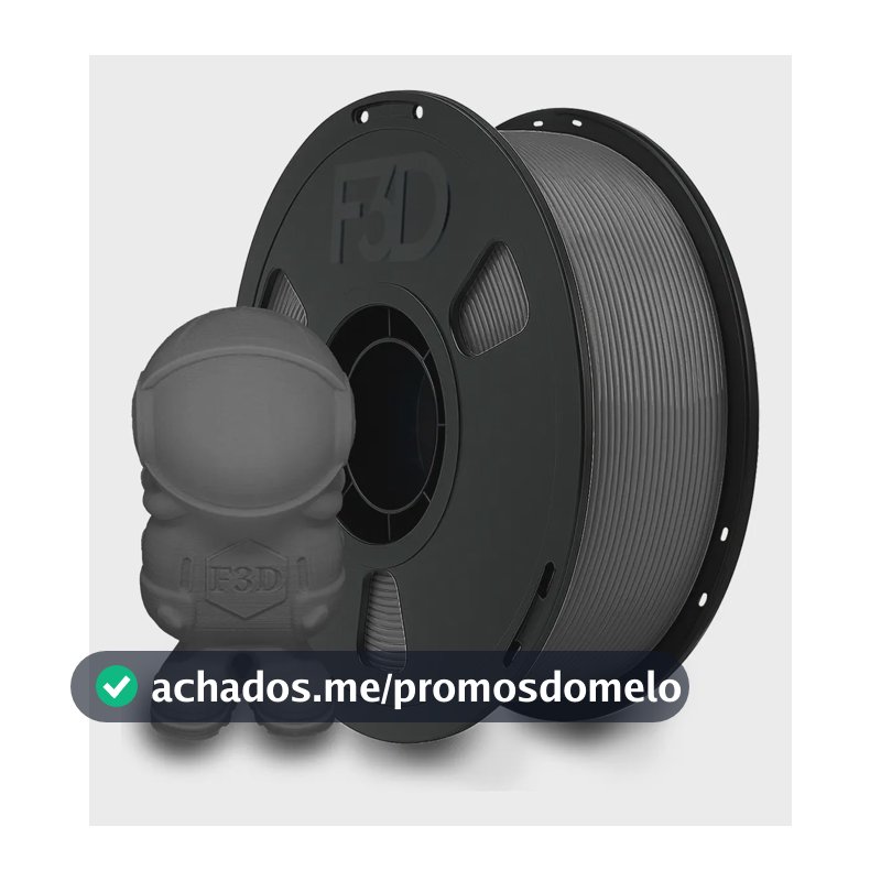Filamento Pla Premium 1kg Cinza Para Impressora 3d