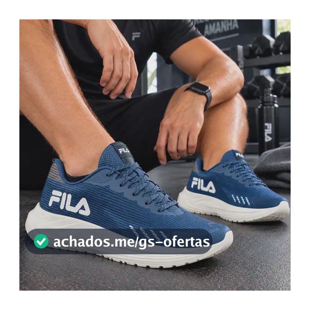 Tenis Fila Sprint Leve Masculino Esportivo Academia Treino Marinho/azul Noturno Mesh 42 42