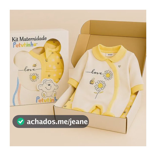 Kit Saida De Maternidade 4 Peças Menino Menina Presente Bebê