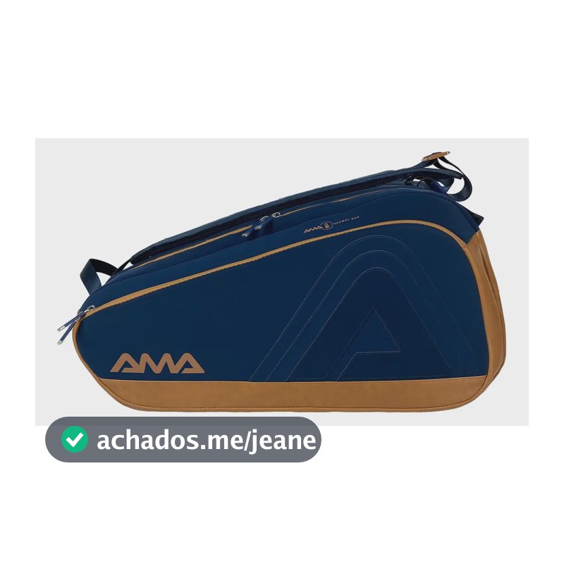 Raqueteira Ama Sports Supreme Azul Bronze