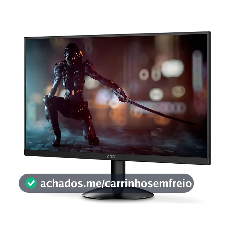 Monitor gamer Aoc Série B30 21.5'' Full Hd Gaming 120hz 1ms 22b30hm23 cor preto