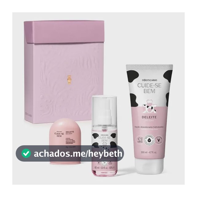 Presente Feminino Kit Cuide-se Bem Deleite O Boticário
