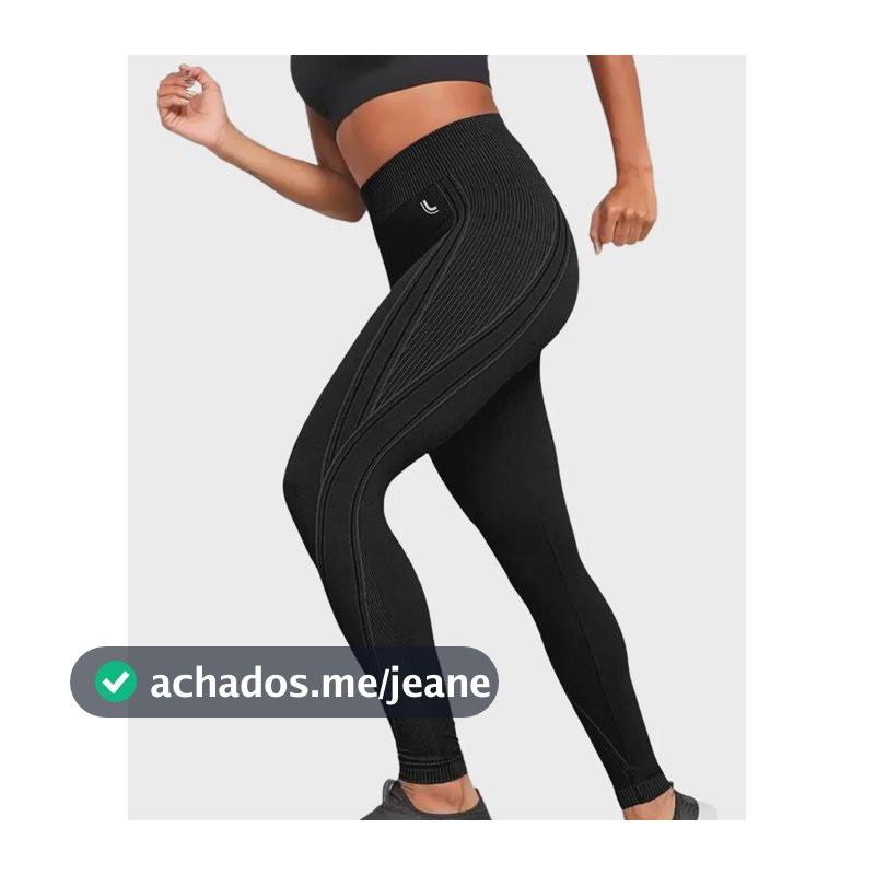 Calça Lupo Sport Max Legging Sem Costura Feminina Fitness Preto Lisa 40/42
