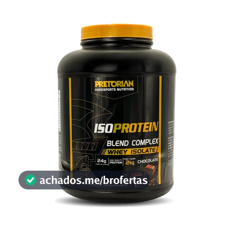 Whey Protein Isolado Iso Protein Blend Complex 2kg Pretorian Sabor Chocolate