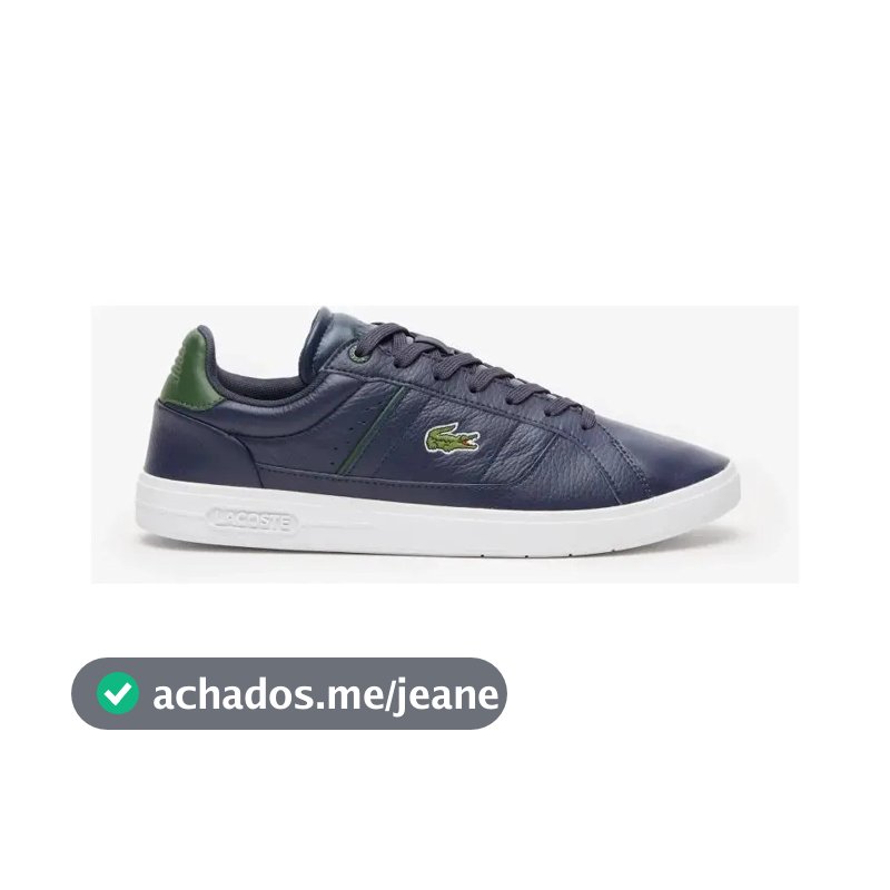 Tênis Masculino Lacoste Europa Pro Em Material Sintético