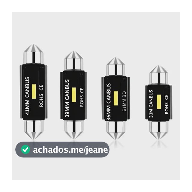 Par Ultra Led Torpedo Canbus C5w C10w Extra Forte 6.000k 10w