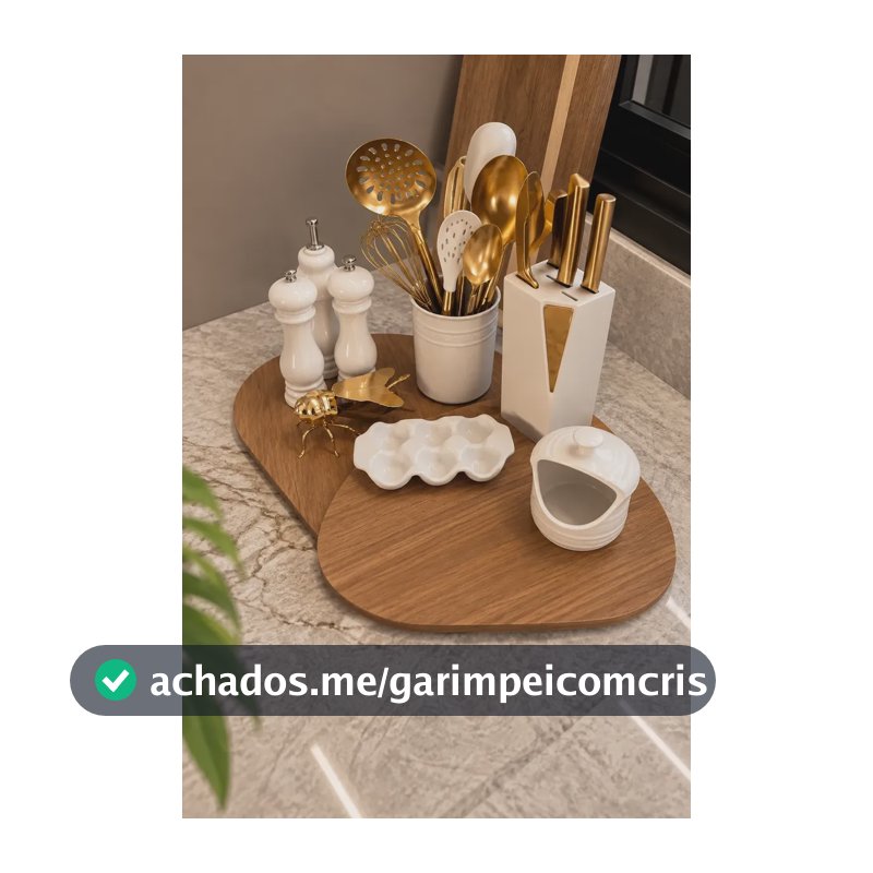 Kit 2 Bandejas Decorativas Orgânicas Freijó Mdf 15mm Mesa Freijó