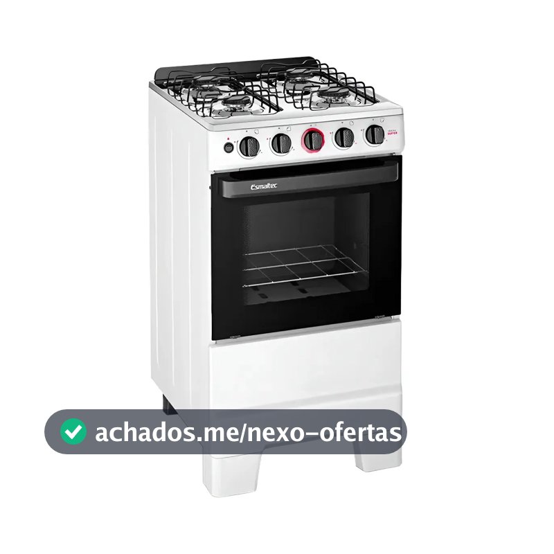 Fogão Esmaltec Ideal Pop 4 Bocas Acendimento Manual Cor Branco