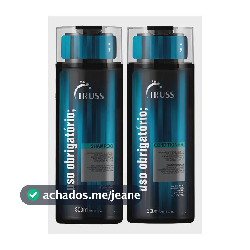 Kit Truss Uso Obrigatório; Shampoo + Condicionador 300ml