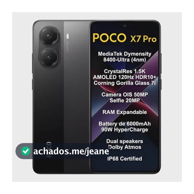 Poco Xiaomi X7pro 12/512gb Black Versão Global Lançamento