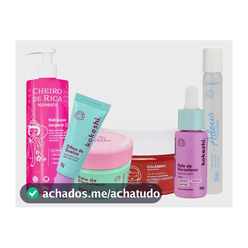 Kit Skincare Rejuvenescimento Completo Kokeshi