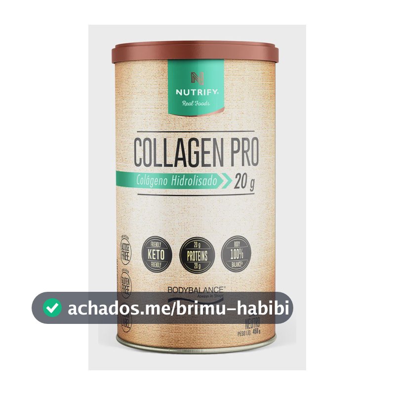 Colágeno Nutrify Pro Body Balance em pó Sem sabor x 450g