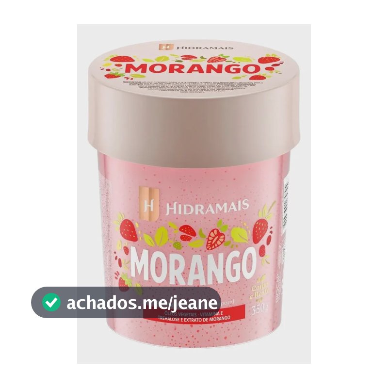 Merengue Esfoliante Morango Hidramais Corporal 350g