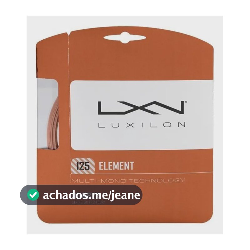 Corda Para Raquete Wilson Luxilon Element 125 1.25 Mm Laranja