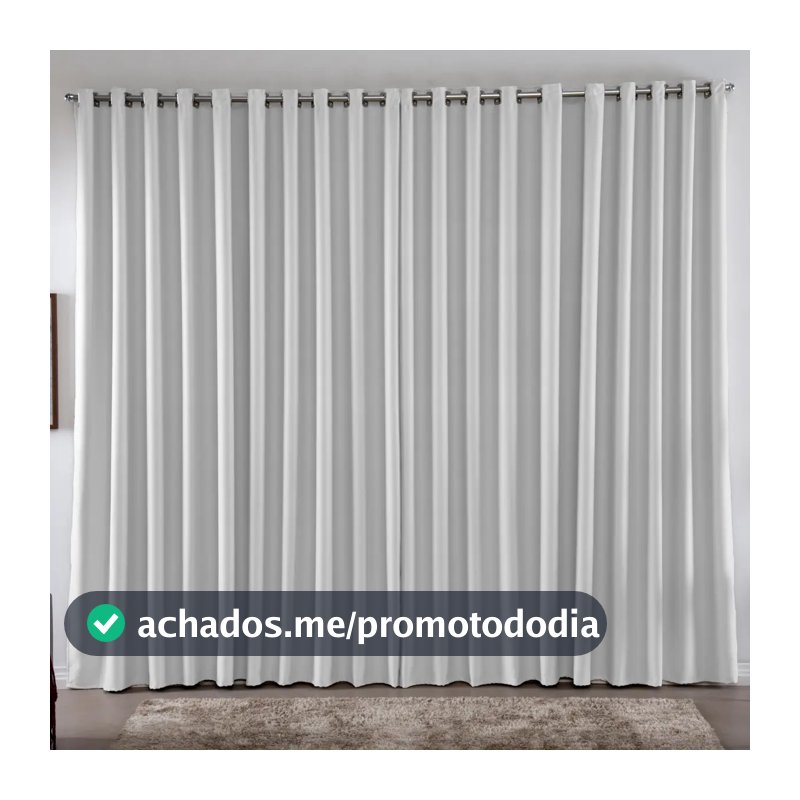 Cortina 3,00x2,50 Metros Blackout Blecaute Gelo Corta Luz Em Tecido Grosso Para Quarto E Sala Casa Laura Enxovais