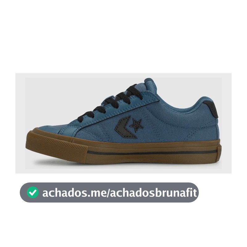 Tênis Converse Sem Gênero Sport Casual Co0639 Curto T Azul Grafite/preto/marrom Mel Liso 36 Br