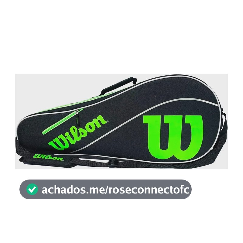 Bolsa de tênis de raquete Wilson Advantage X 3 preta/verde