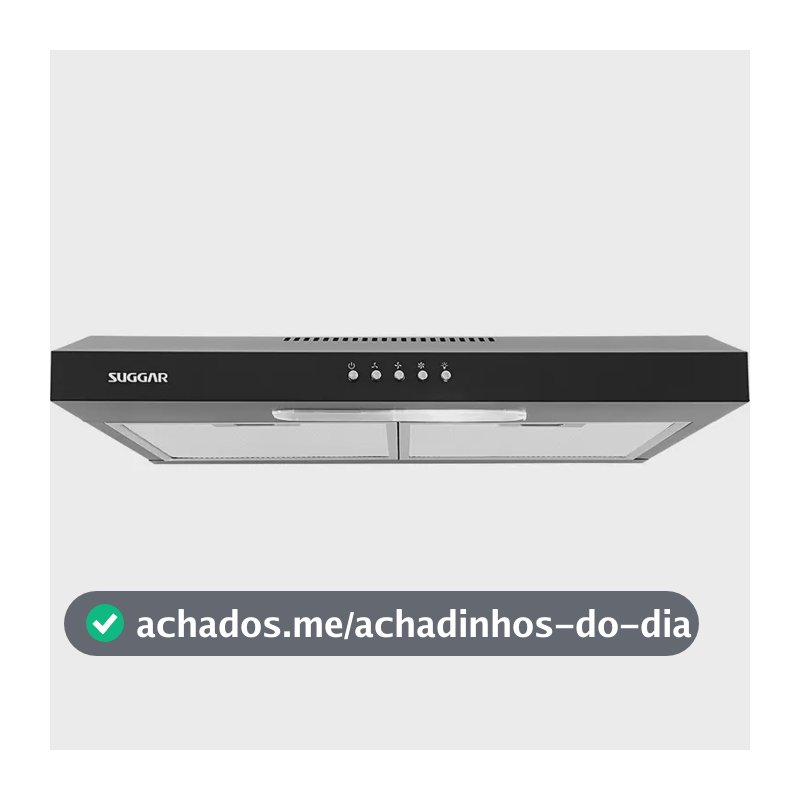Depurador Slim 60cm Preto Dps161pt Suggar