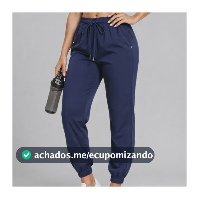 Calça Jogger Tactel Soltinha Moda Fitness Joggings Esportiva