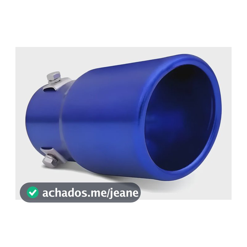 Acabamento Cano Descarga Carro Automotiva Esportiva Azul Azul