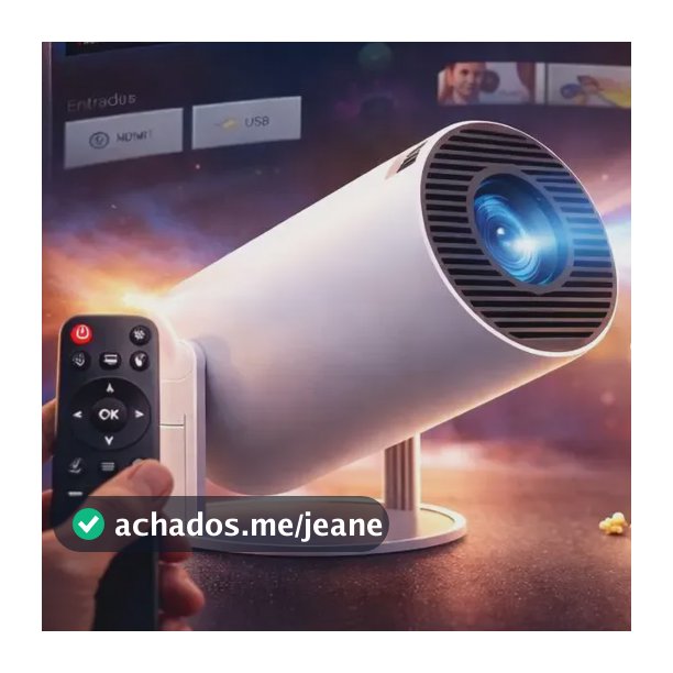Mini Projeto Hy300 Smart Portátil Full Hd 4k Android 11 Wi-fi Bluetooth Mini Projetor Home Theater Cinema Em Casa TV Imagem Nítida Som Potente Compatível Com Diversos Dispositivos Branco VLX
