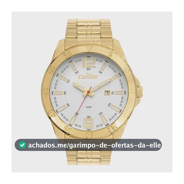 Relógio Condor Masculino Drive Dourado - Co2115ncg/4k Prata Dourado Dourado