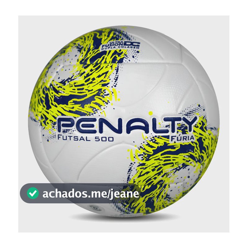 Bola De Futsal Penalty Furia XXI Futebol quadra Cor Amarelo e Branco
