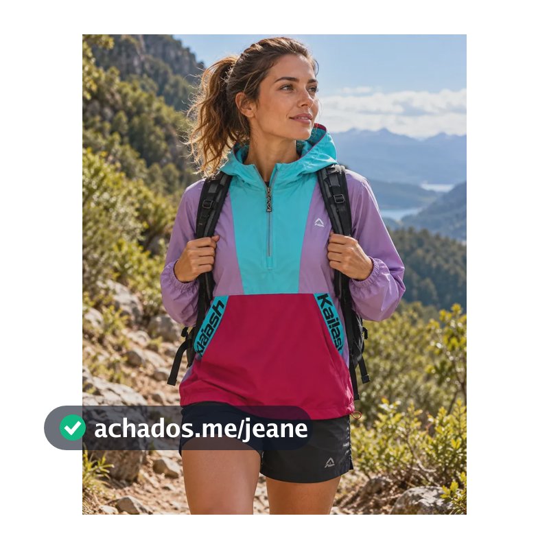 Jaqueta Kailash Colors Feminina Corta Vento Outdoor Rosa M Colors