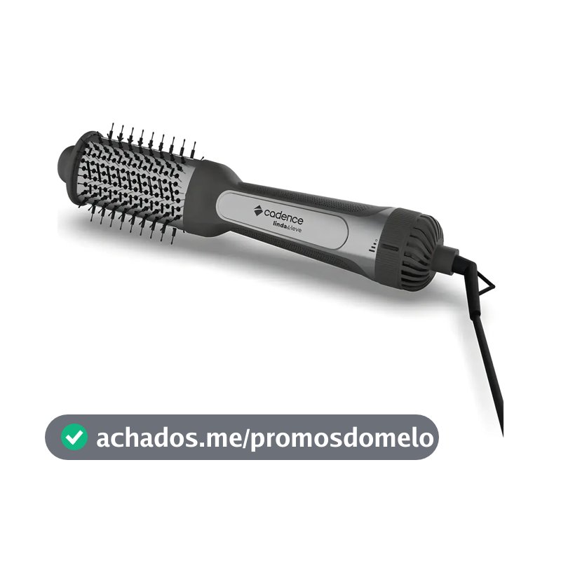 Escova Secadora Cadence Linda & Leve 4 em 1 Preto ESC720