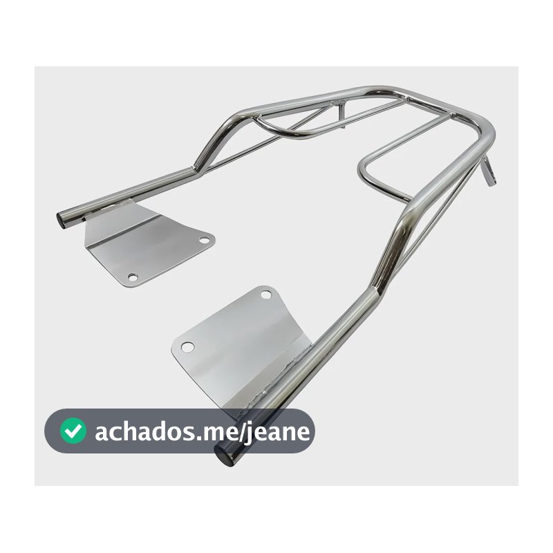 Bagageiro Suporte Cromado Churrasqueira Honda Titan 160 2026 Prata