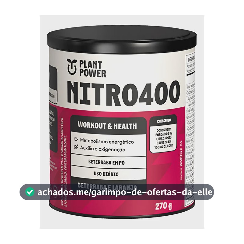 Nitrato Nitro400 Beterraba E Laranja  270g  -  Plant Power Beterraba E Laranja