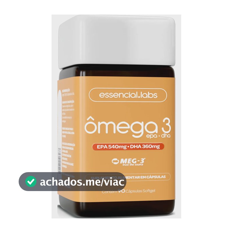 ÔMEGA 3 EPA DHA 1000mg com Selo MEG-3® - 90 Cápsulas Softgel - 100% Puro com Tecnologia Avançada e Alta Biodisponibilidade