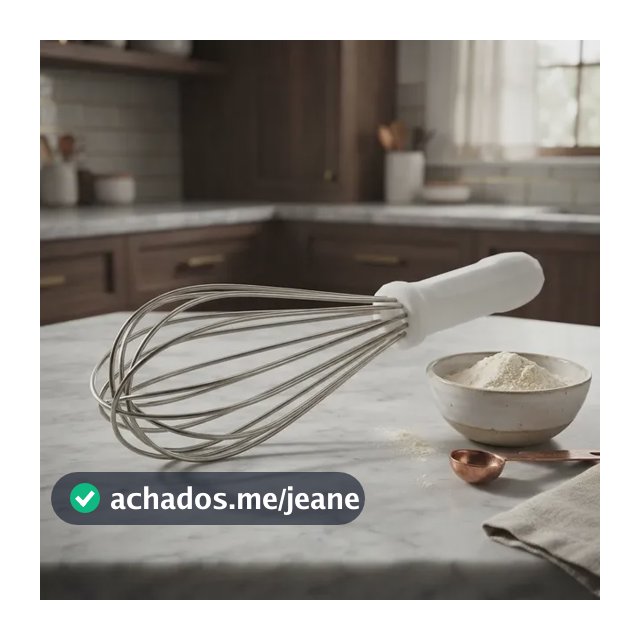 Batedor Fuê Cozinha Solrac Aço Inoxidável 25cm Branco