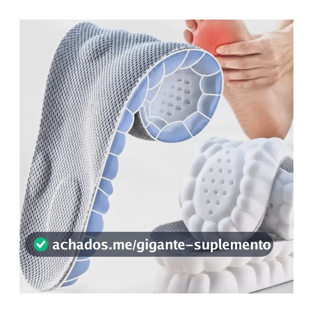 Palmilha De Altissimo Conforto 4d Tênis Sapatos Ortopédica