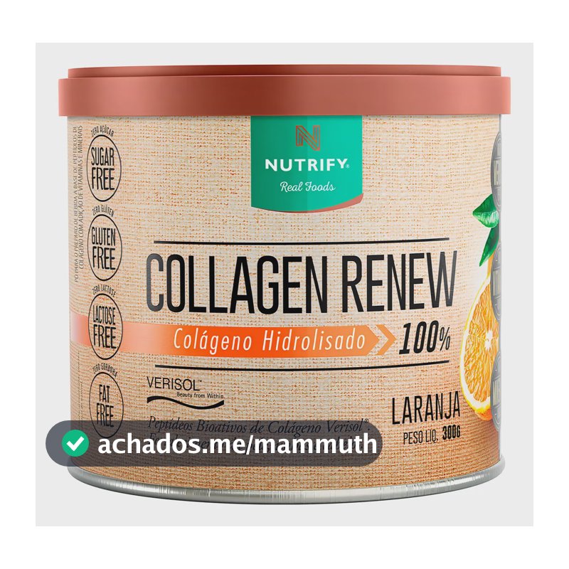 Colágeno Nutrify Renew em pó sabor Laranja x 300g