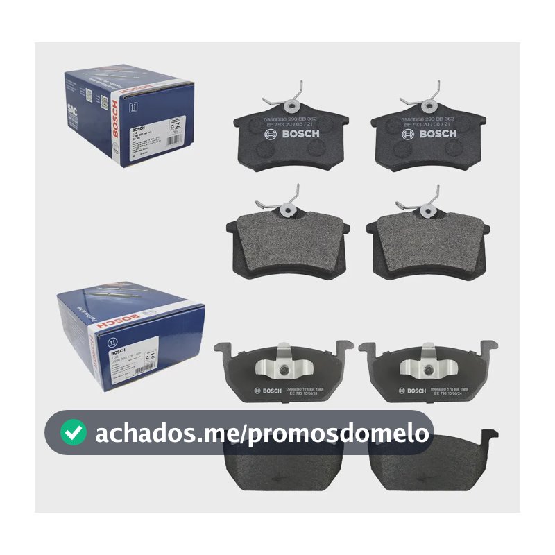 Kit Pastilha Freio Dianteira Traseira Polo Vírtus Tsi Bosch