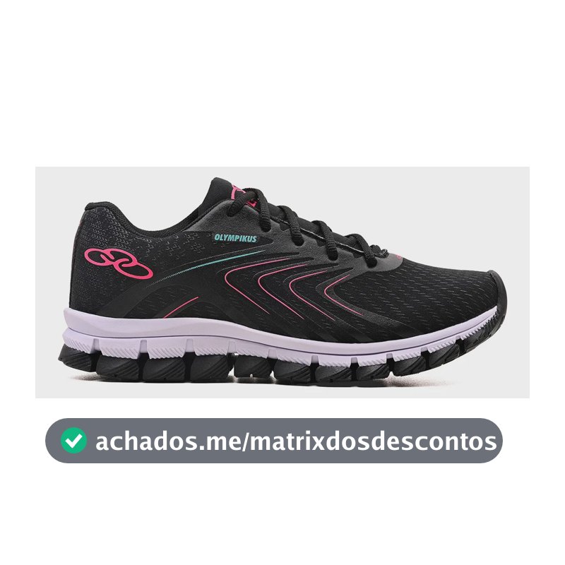 Tênis Olympikus Academia Corrida Caminhada Novo Treino Preto/pink 37 Br