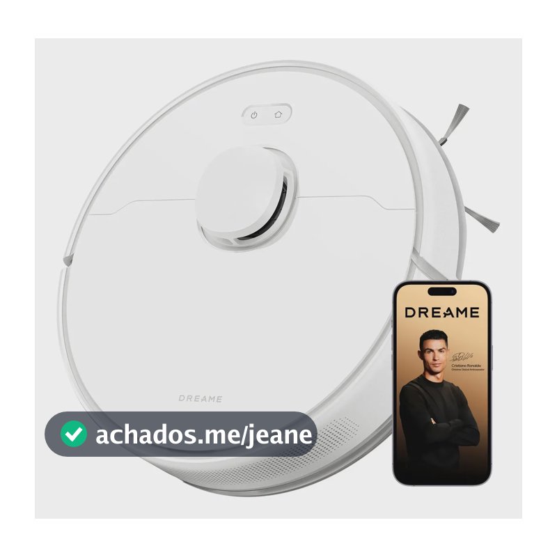 Aspirador de robô branco Dreame Robot Vacuum F10