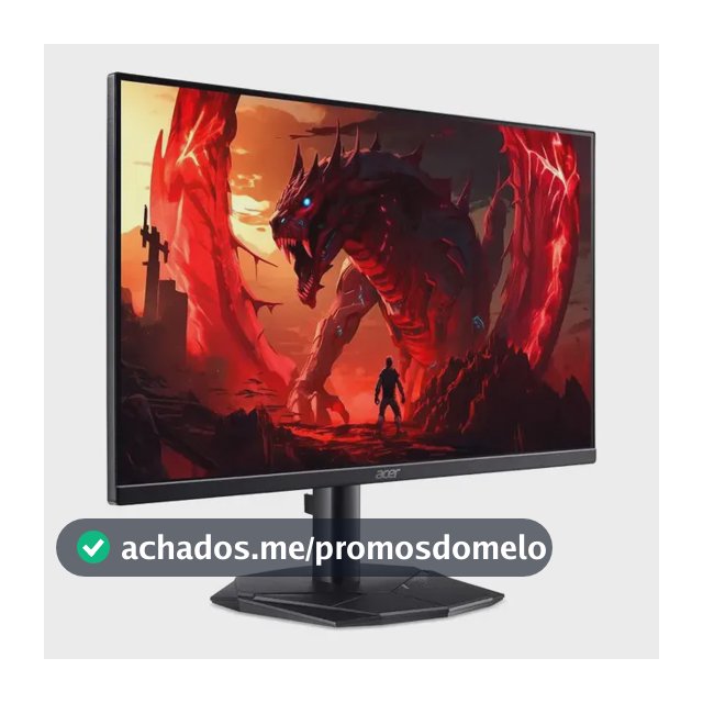 Acer Nitro Kg270 P0bi 27  Preto Full Hd 144hz Preto 127/220v