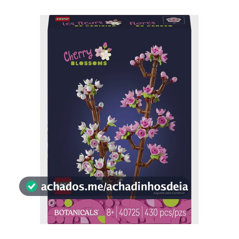 Kit De Construção 40725 Flores De Cerejeira Rosa-branco Lego 430 Flores De Cerejeira
