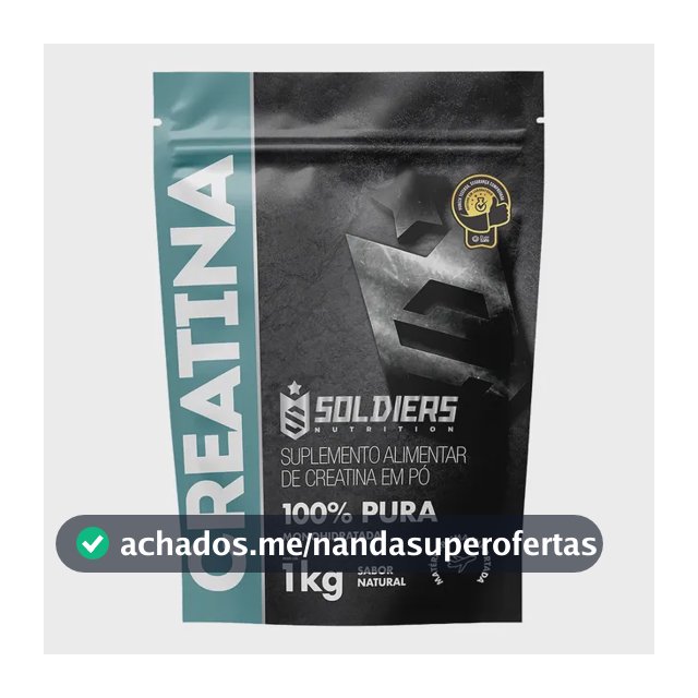 Creatina Soldiers Nutrition em pó Sem sabor x 1kg