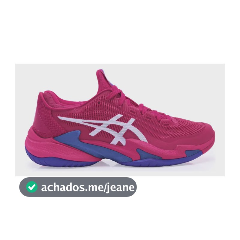 Tênis Asics Court Ff 3 - All Court - Rosa Branco E Azul