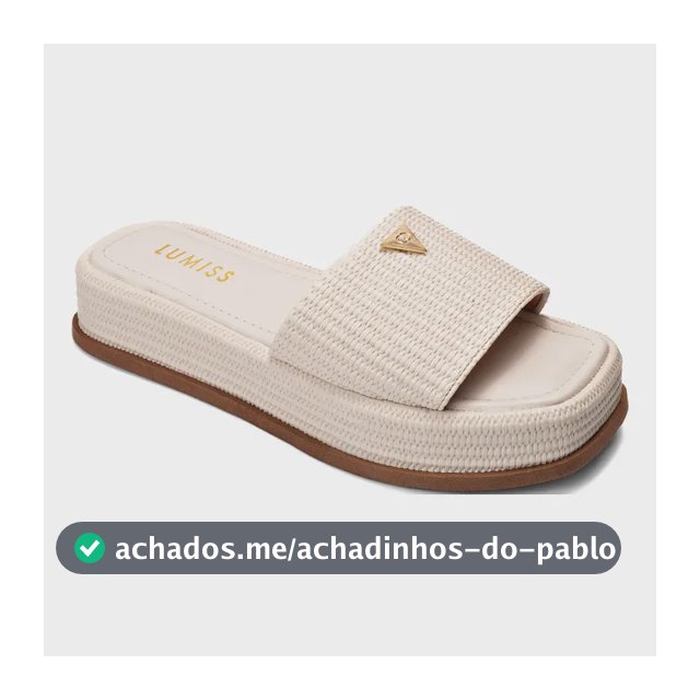 Sandália Tamanco Feminino Flatform Confortável Juta