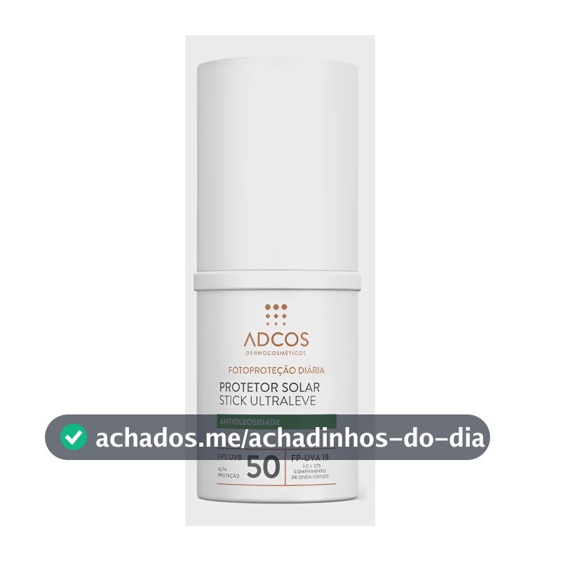 Adcos Protetor Solar Stick Ultraleve Fps 50 15g - Incolor